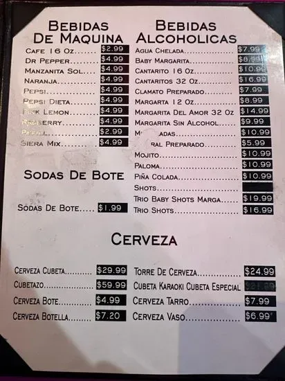 Menu 1