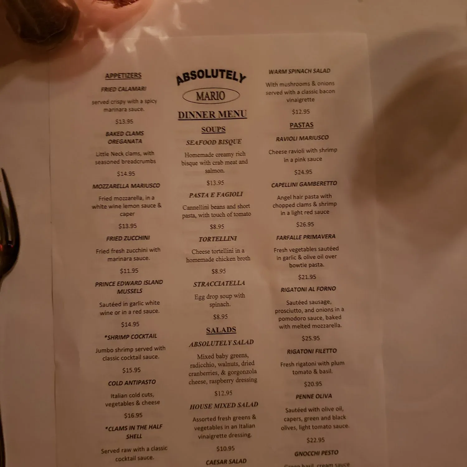 Menu 1