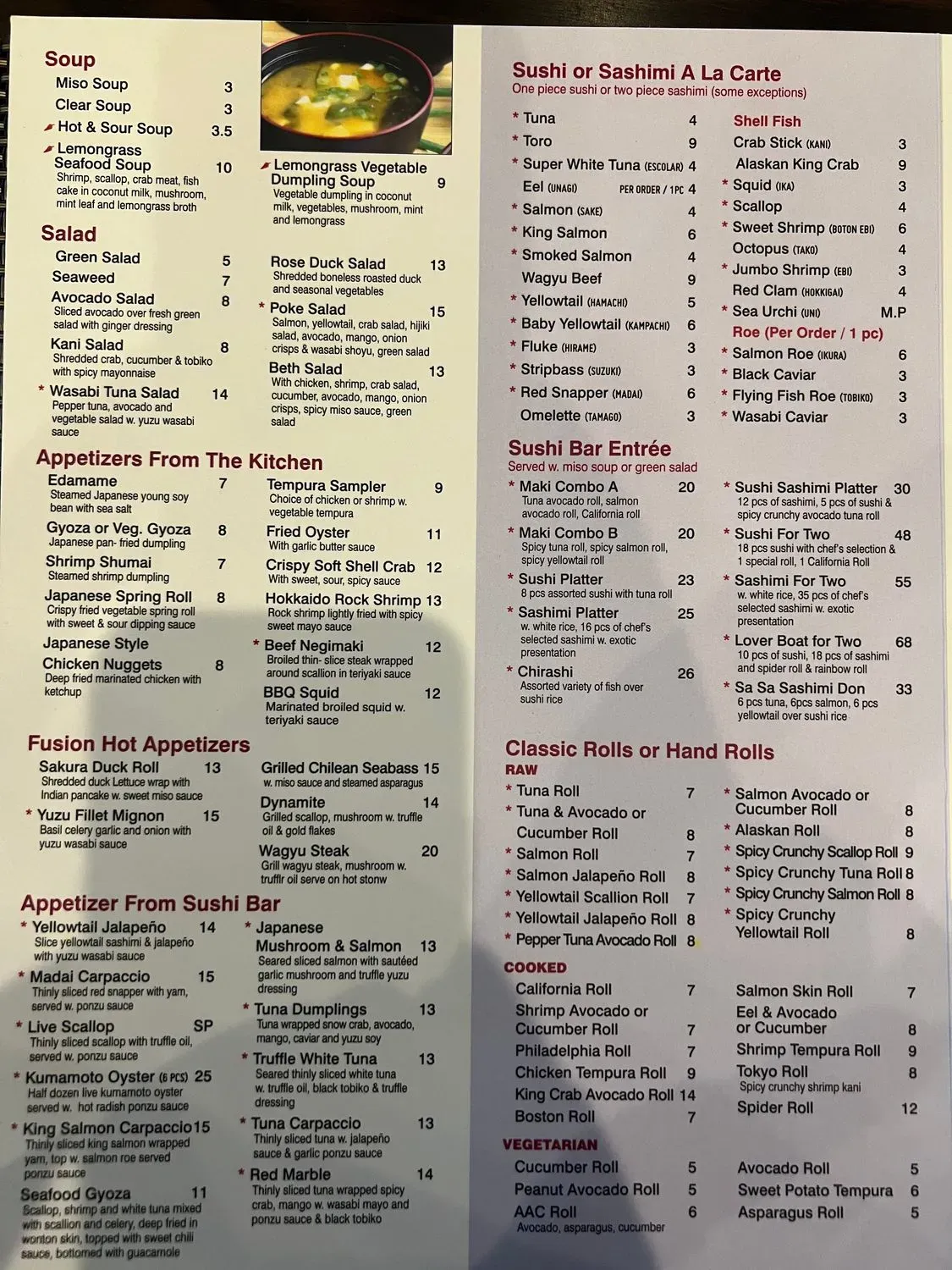 Menu 4