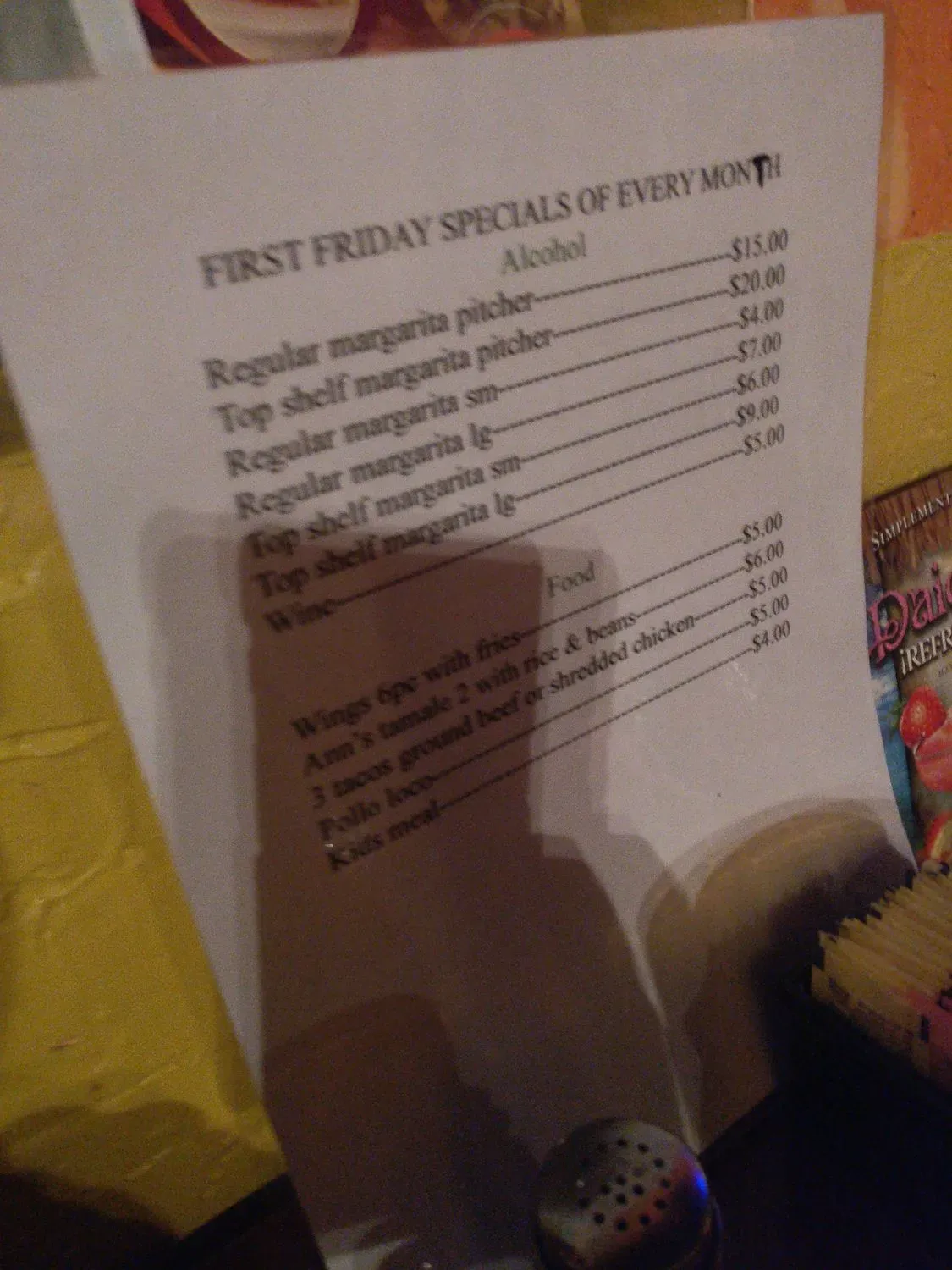 Menu 2