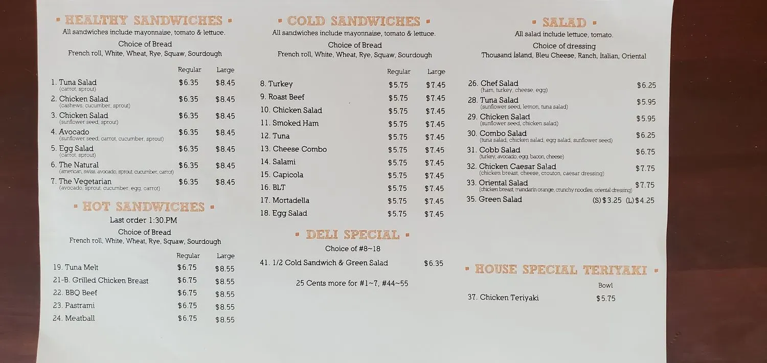 Menu 2