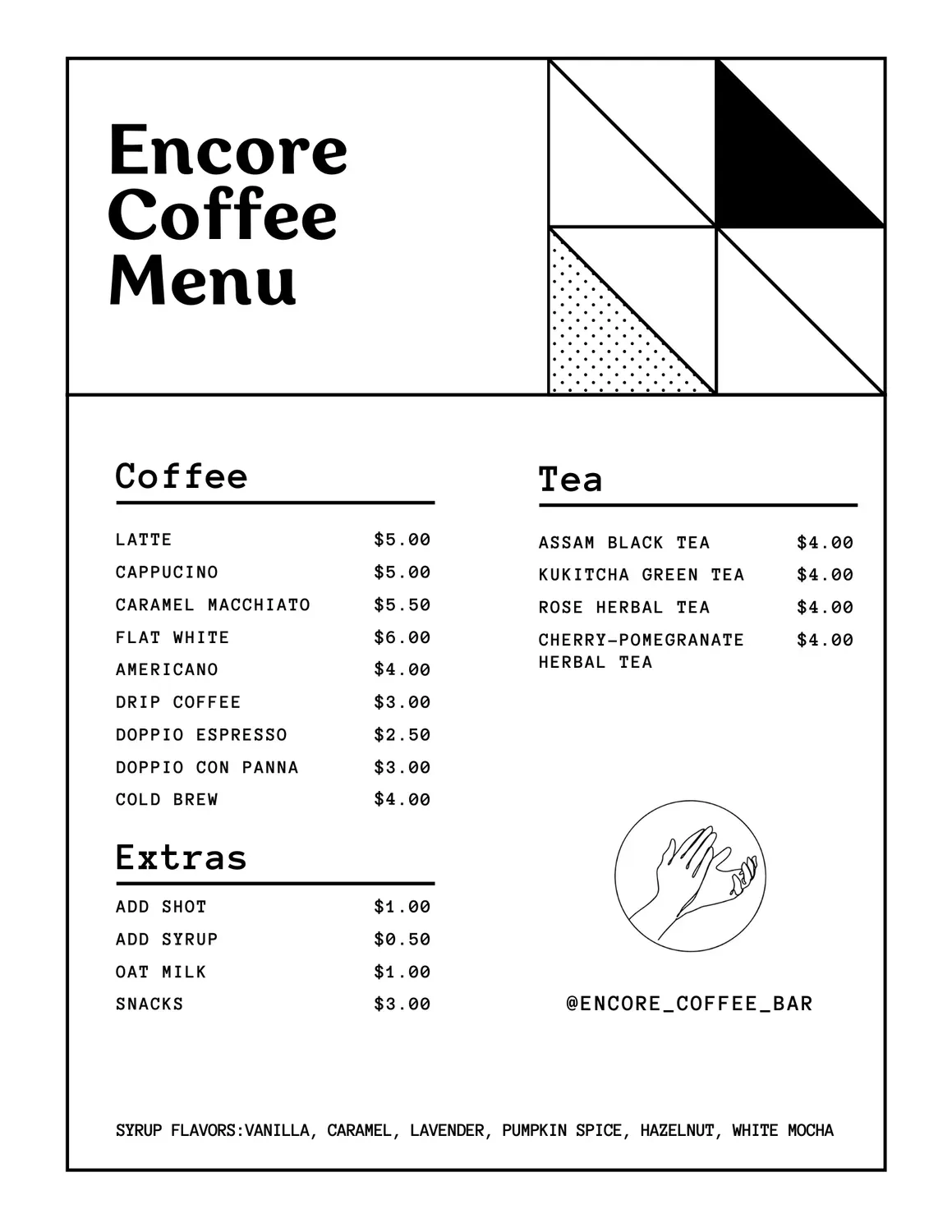 Menu 1