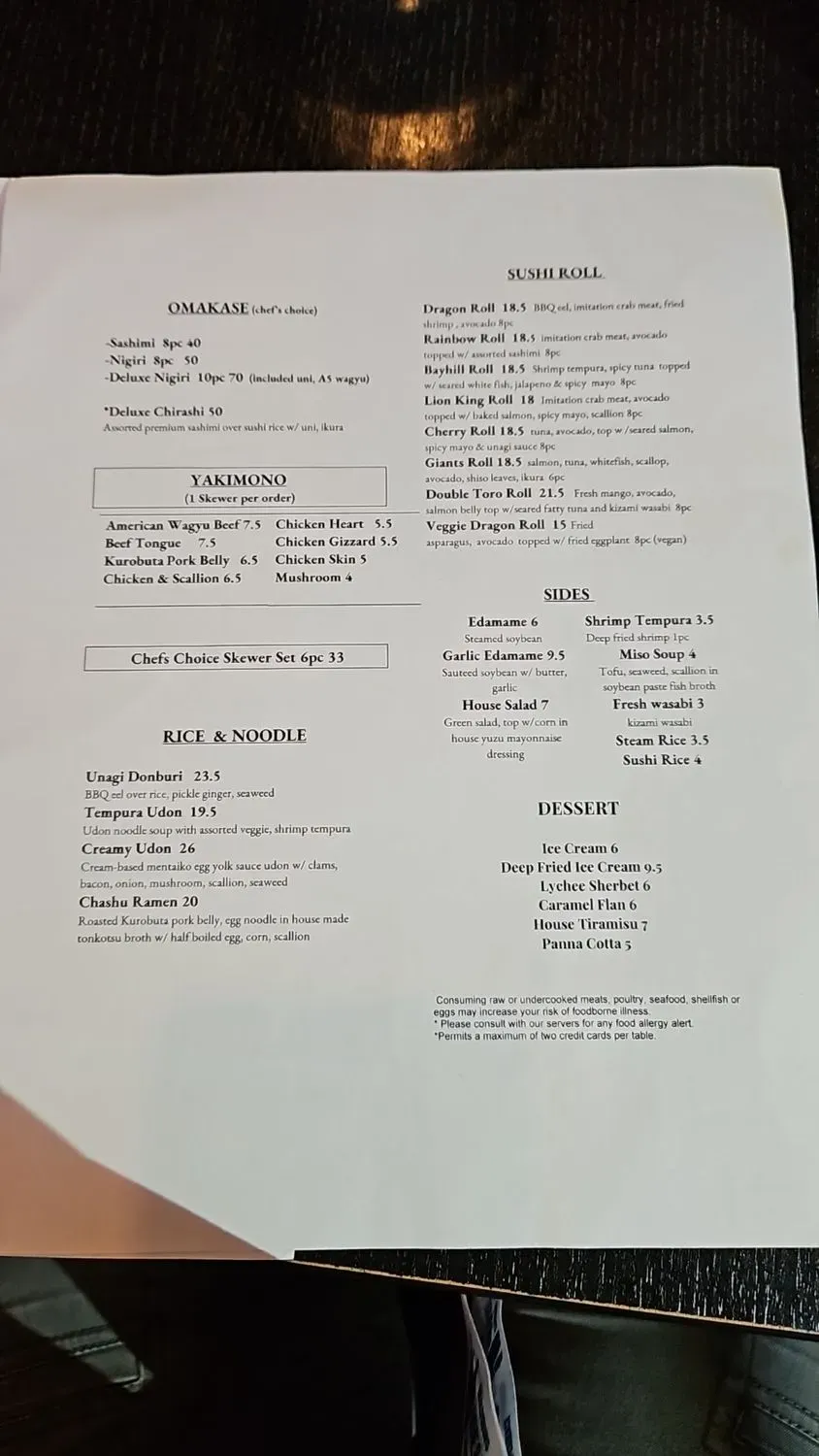 Menu 2