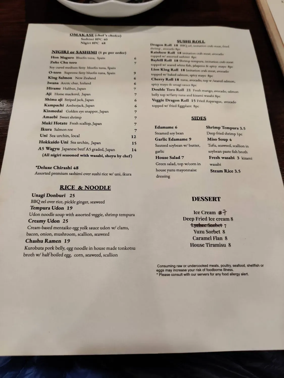 Menu 5