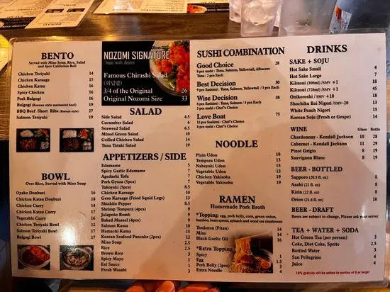 Menu 5