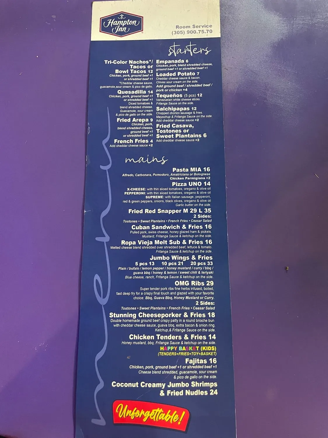 Menu 1