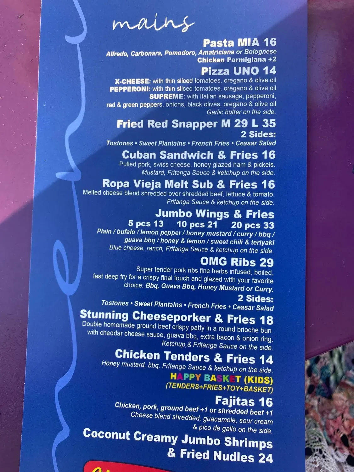 Menu 3