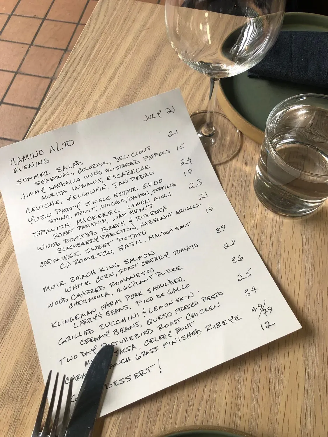 Menu 6