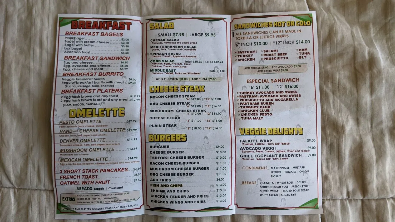 Menu 3