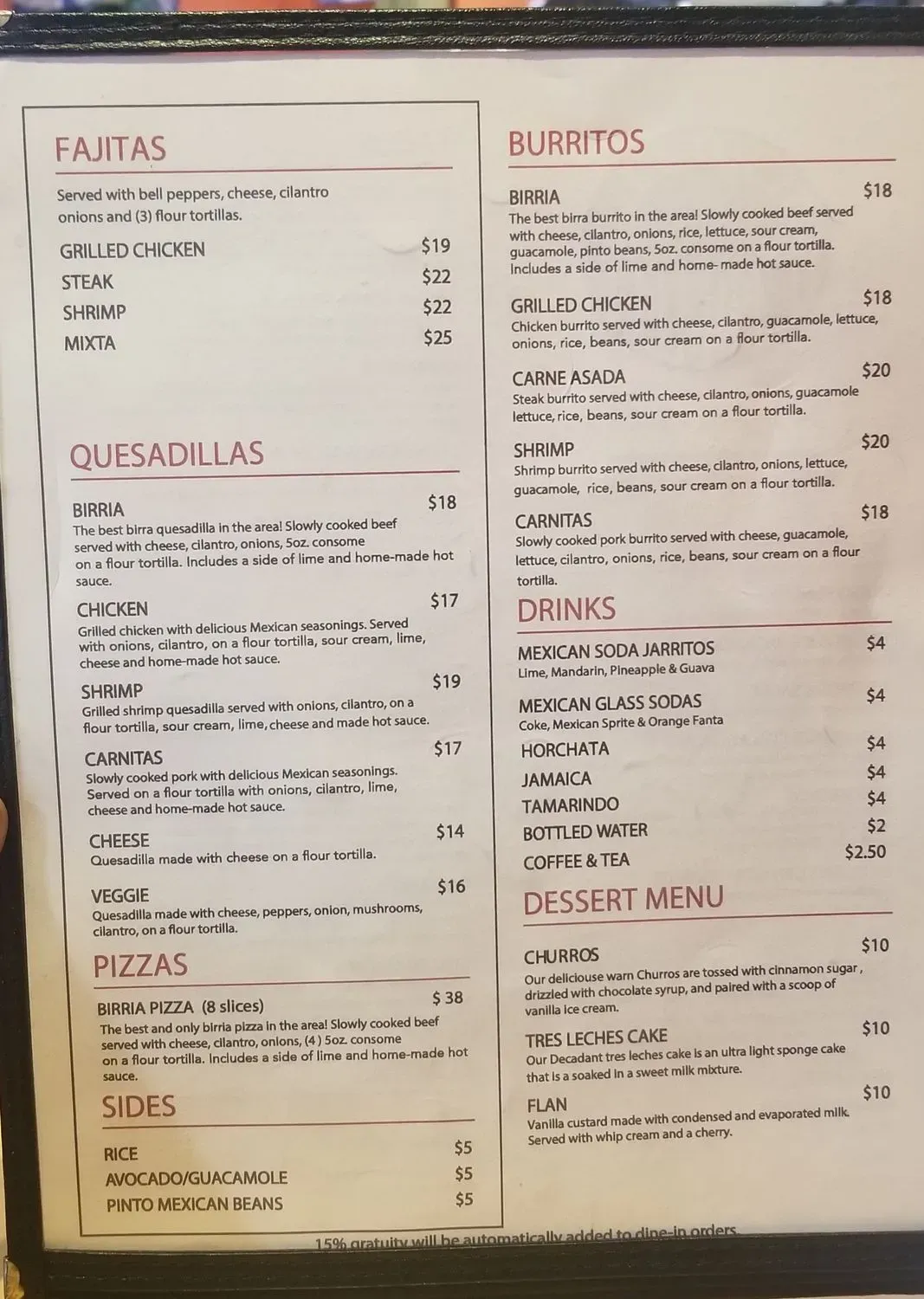 Menu 1