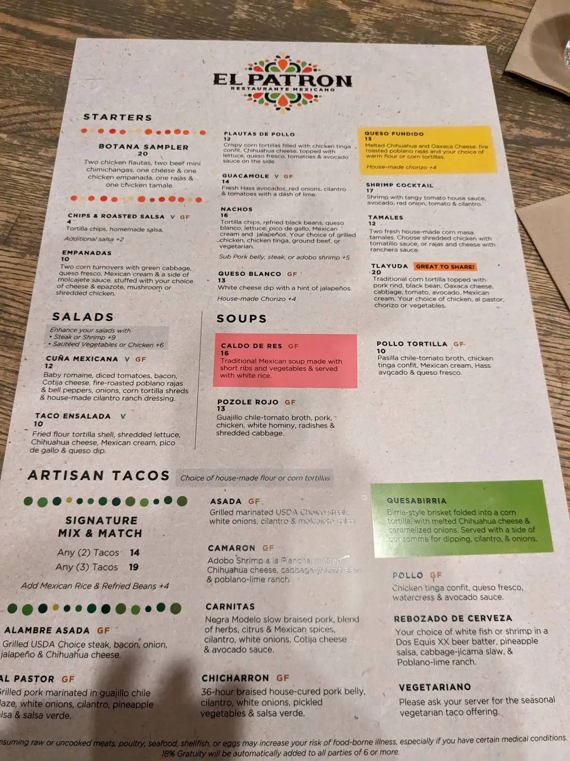 Menu 4