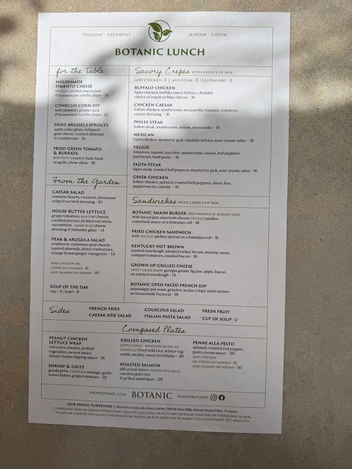 Menu 6
