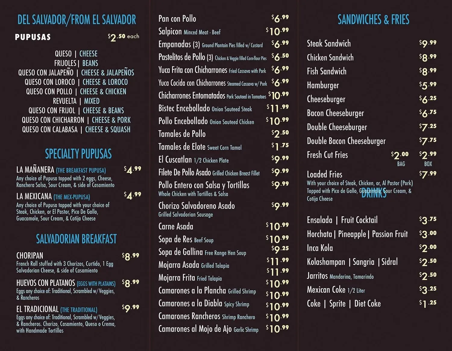 Menu 3