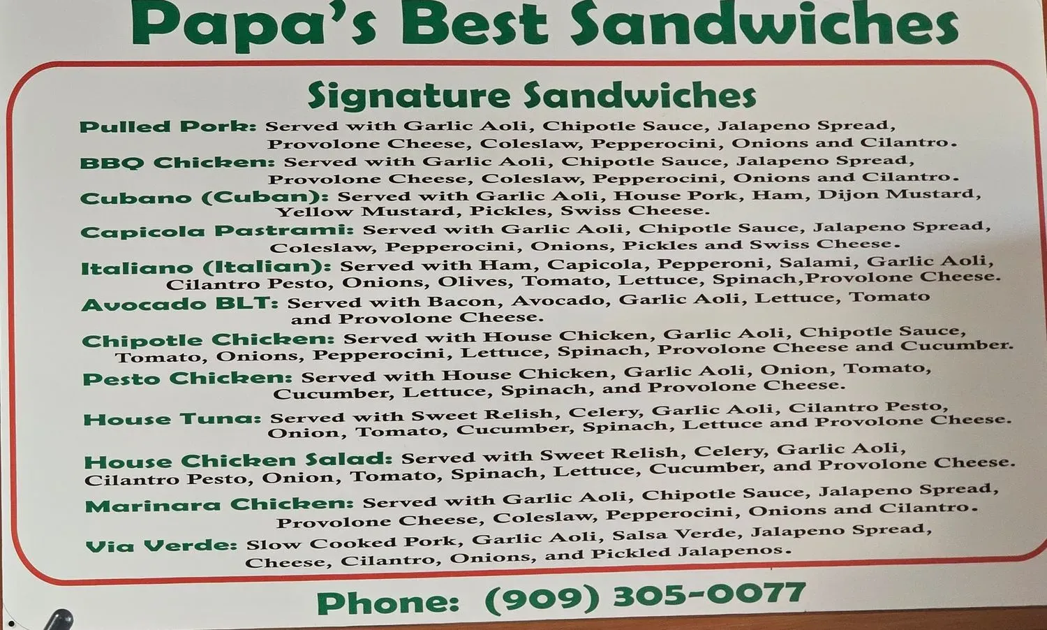 Menu 2