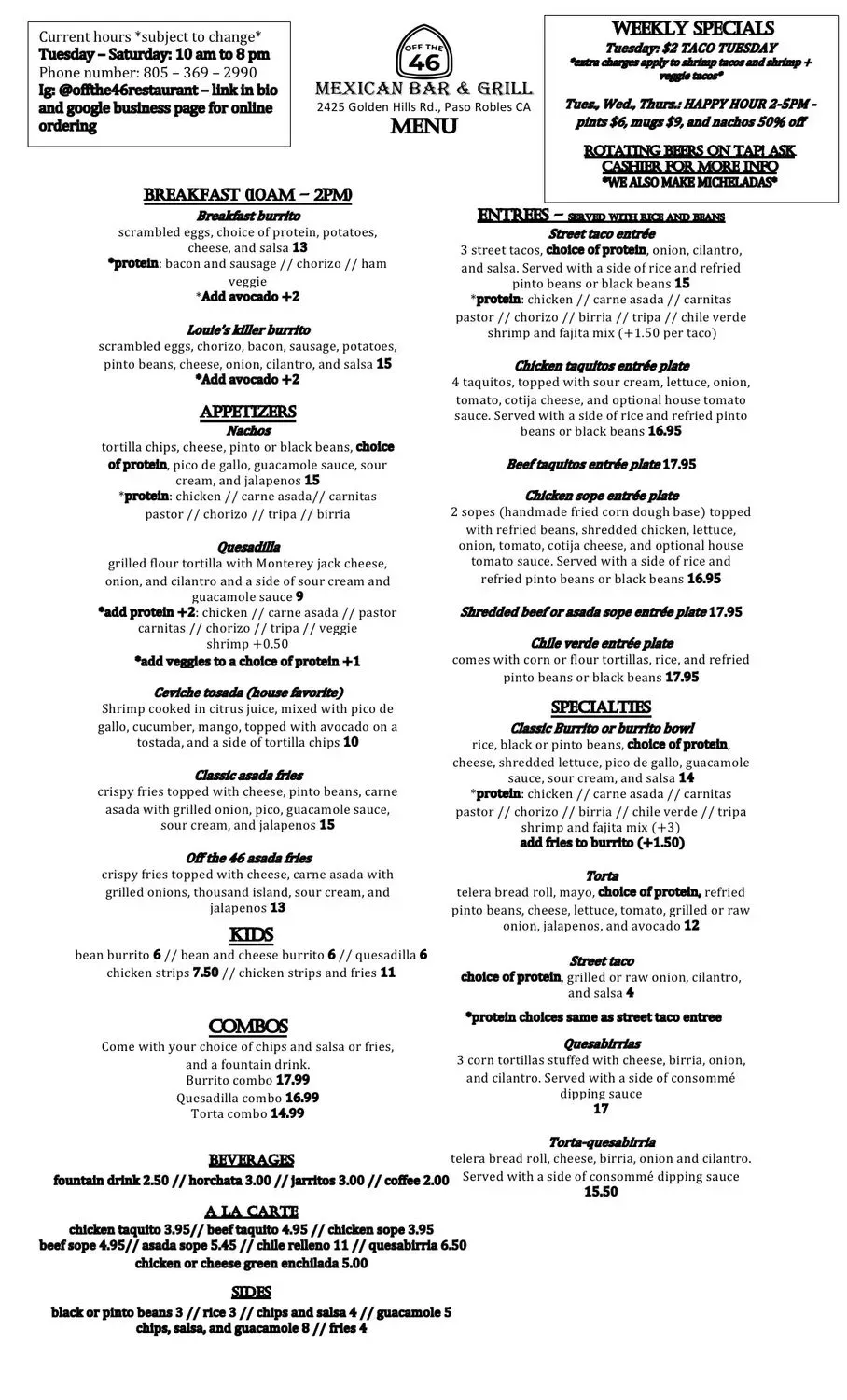 Menu 4