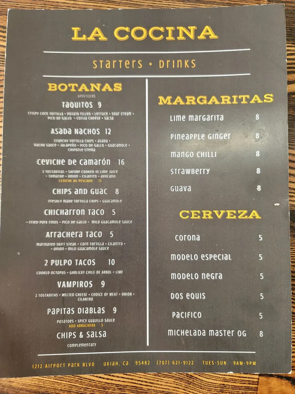 Menu 2