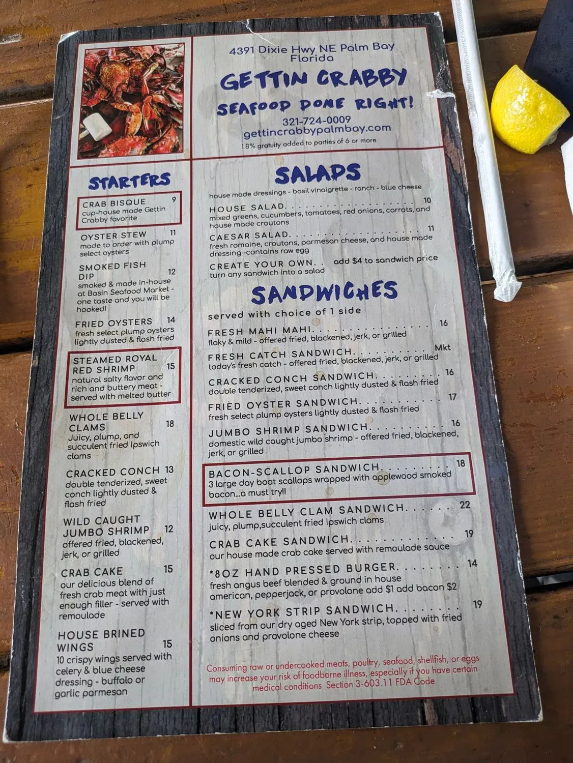 Menu 3