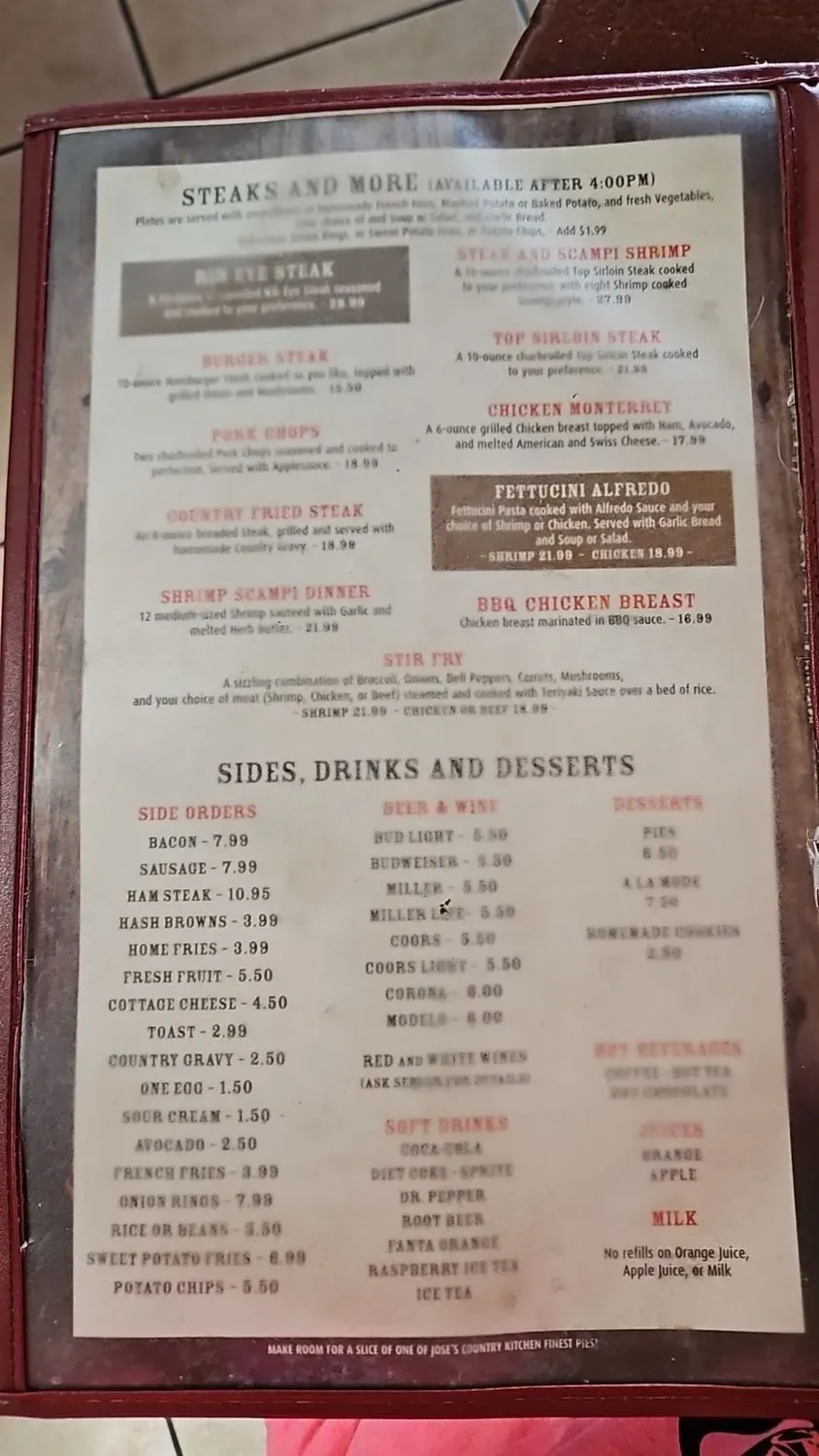 Menu 5