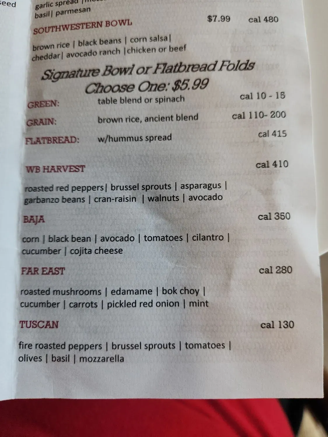 Menu 6