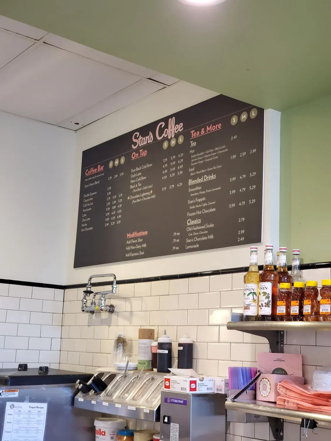Stan's Donuts & Coffee Menu - Updated November 2025