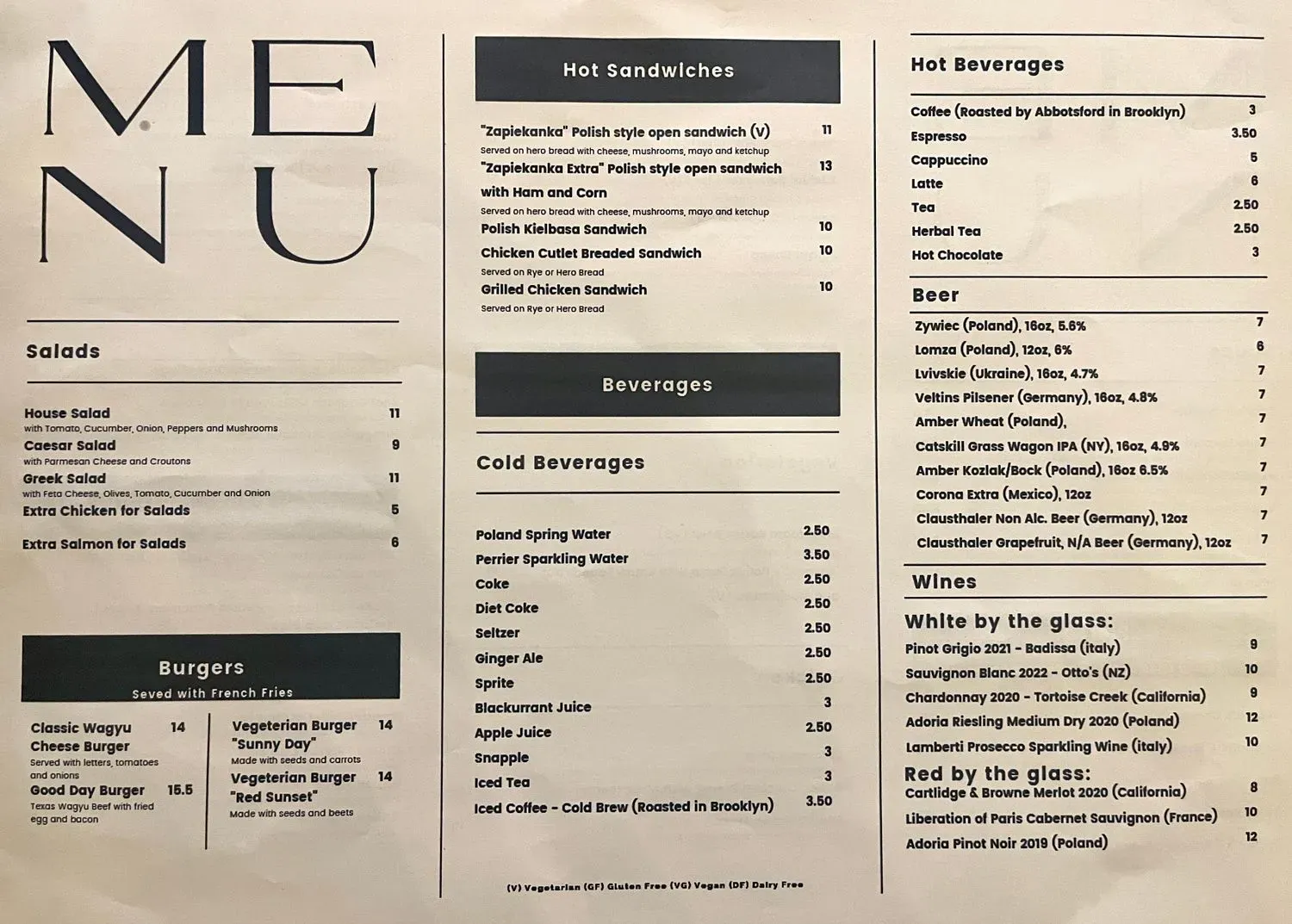 Menu 2