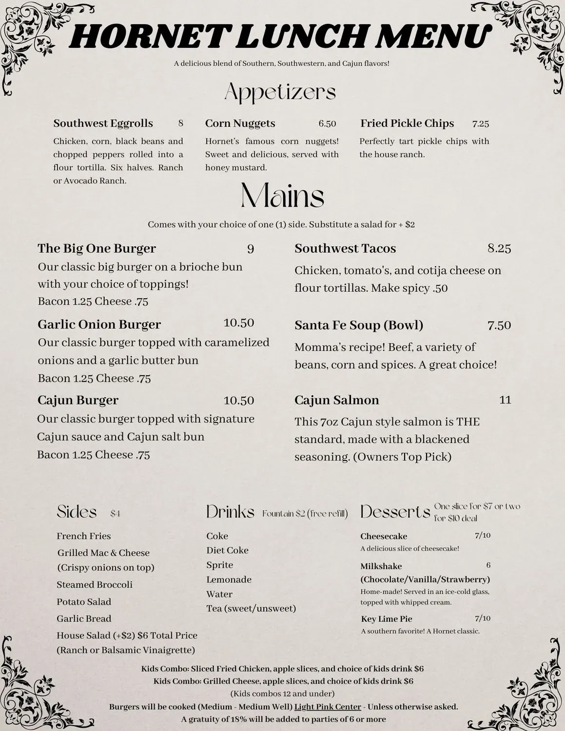 Menu 2