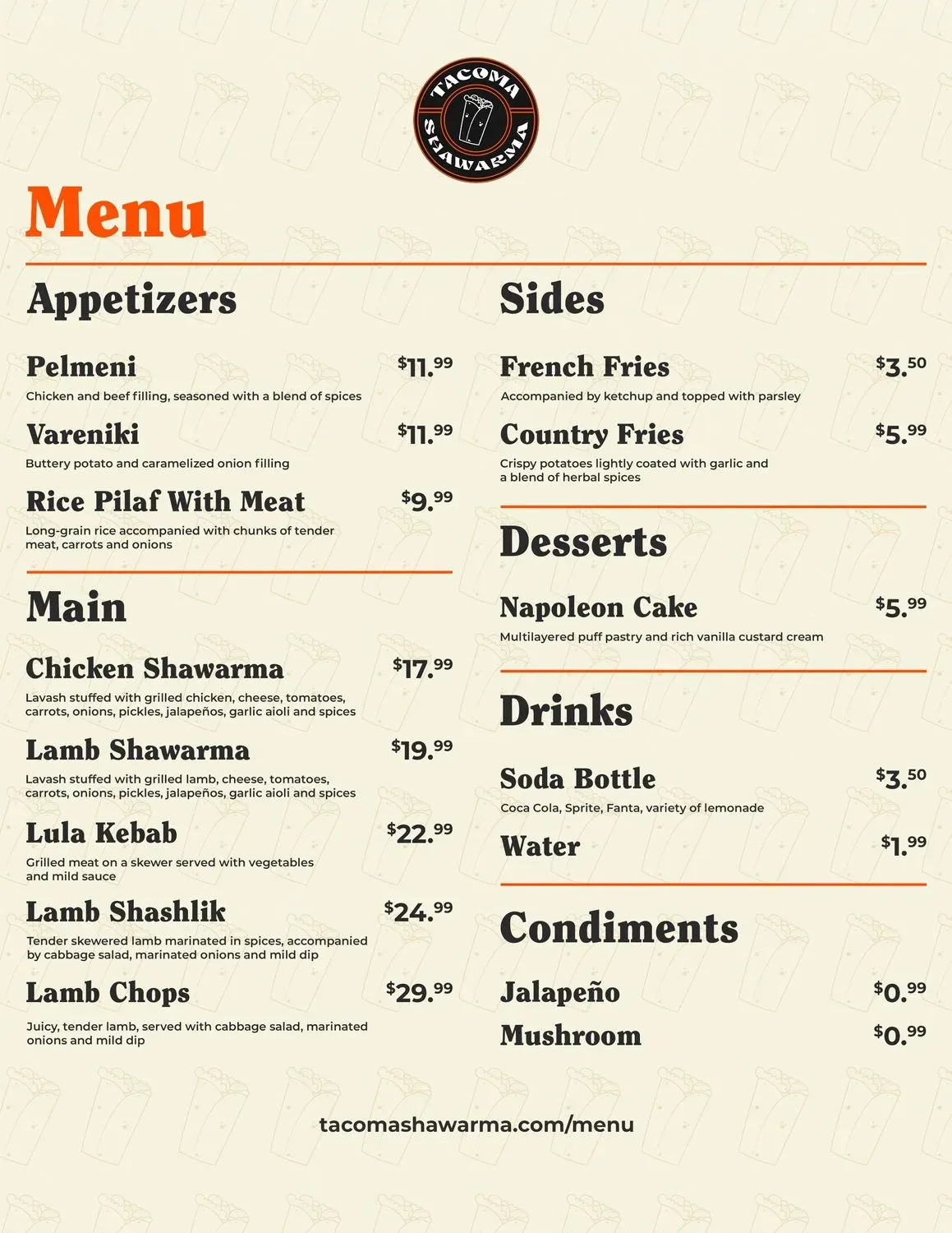 Menu 1