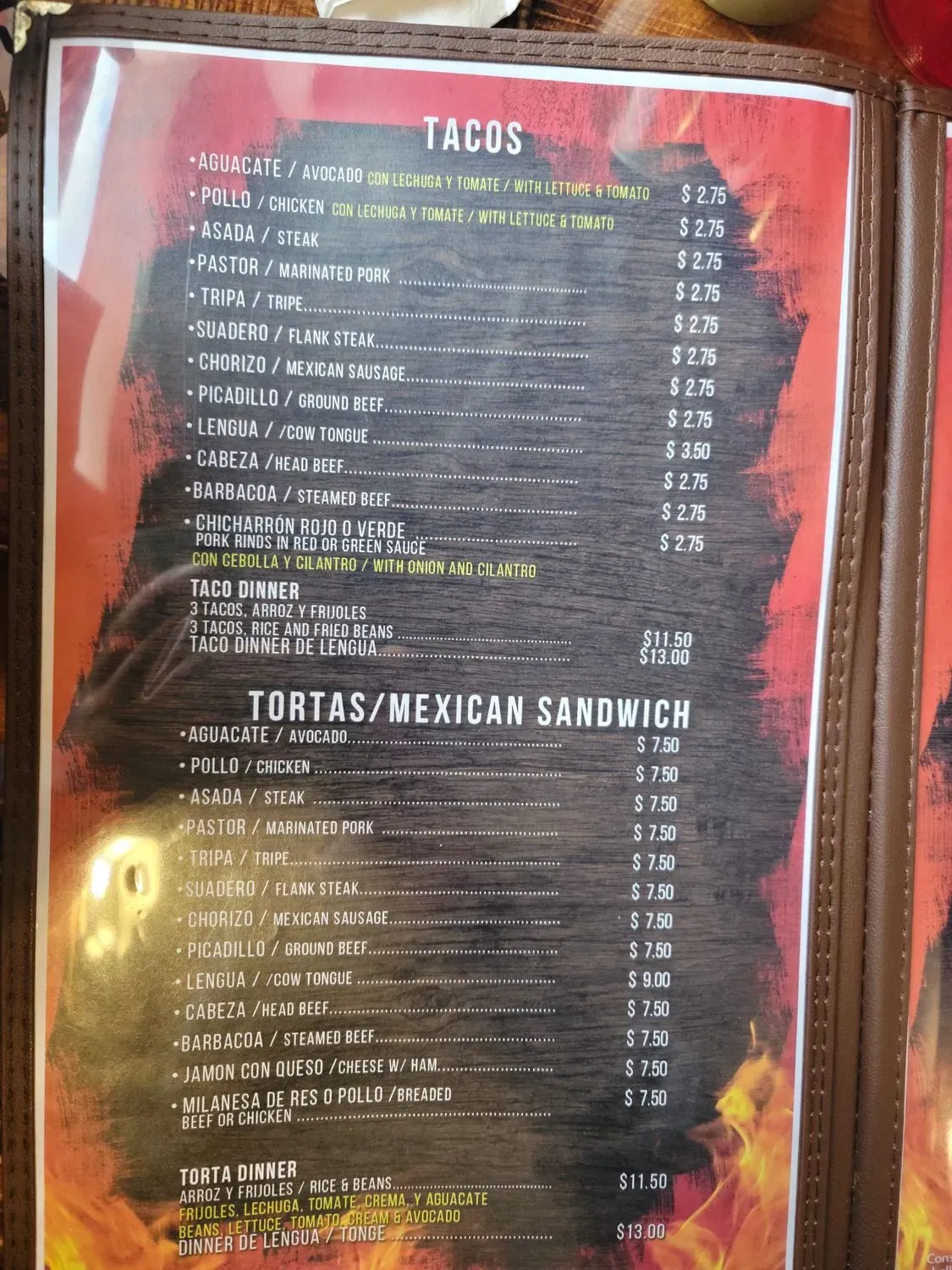 Menu 5