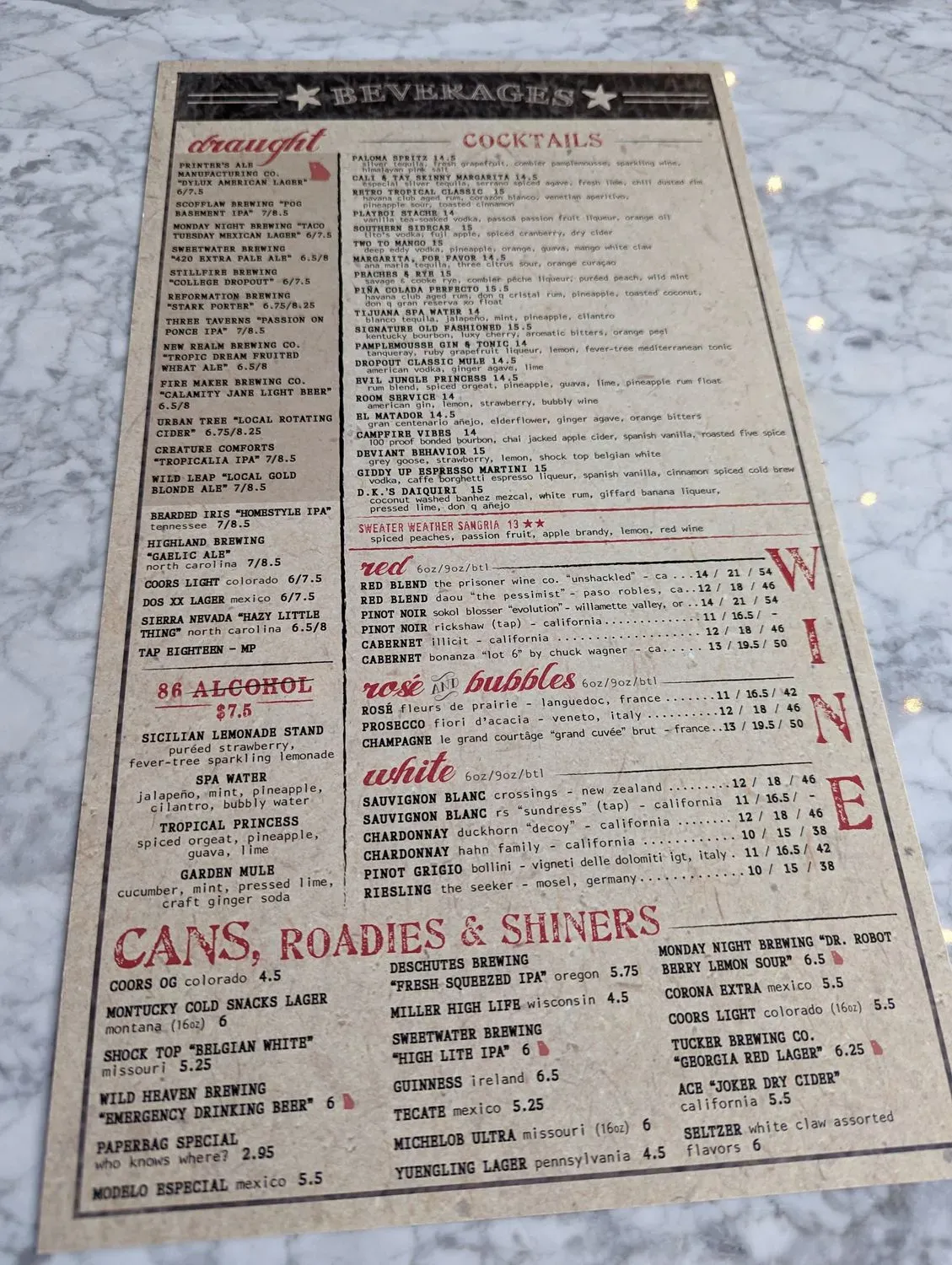 Menu 1