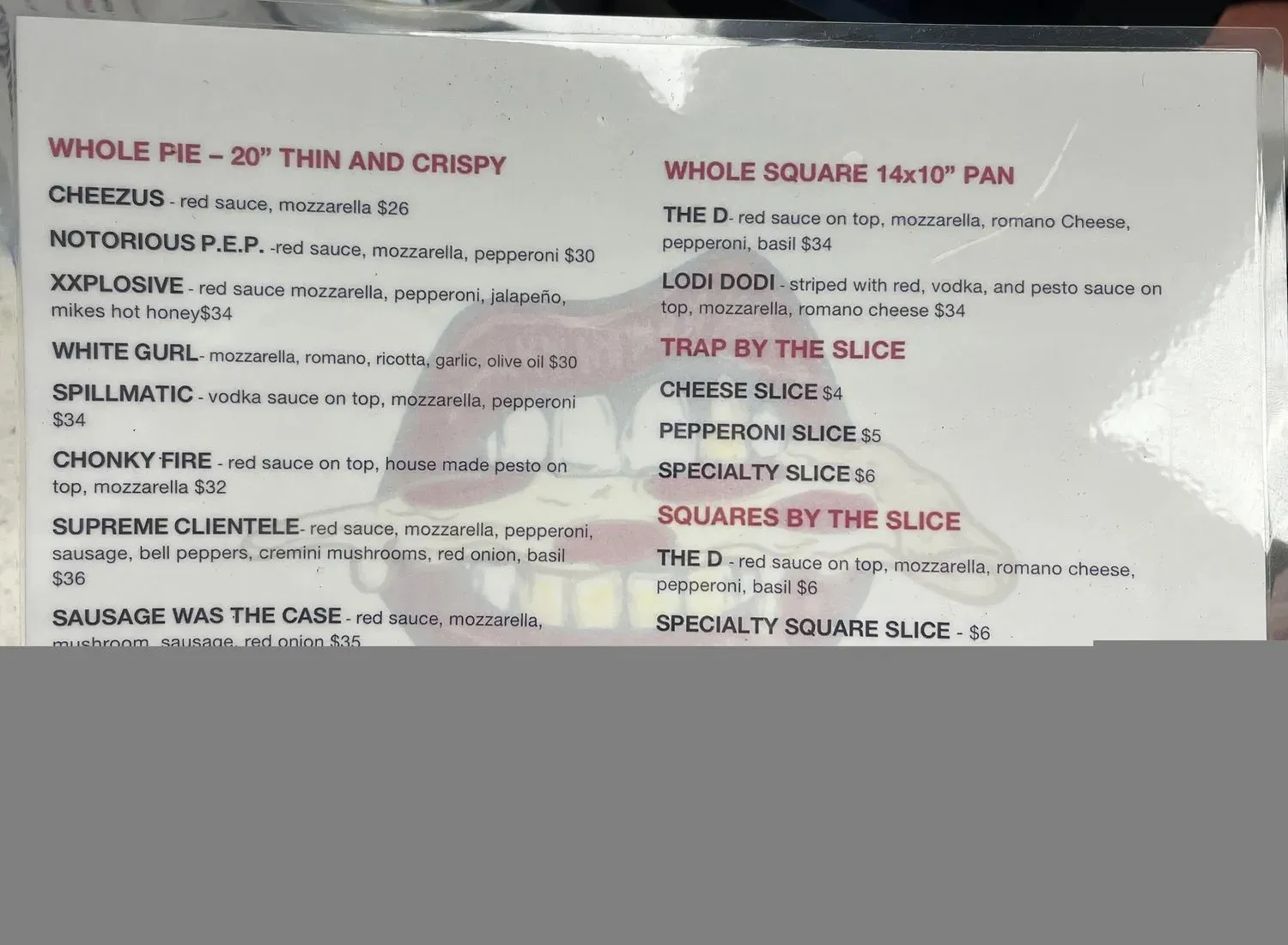 Menu 5