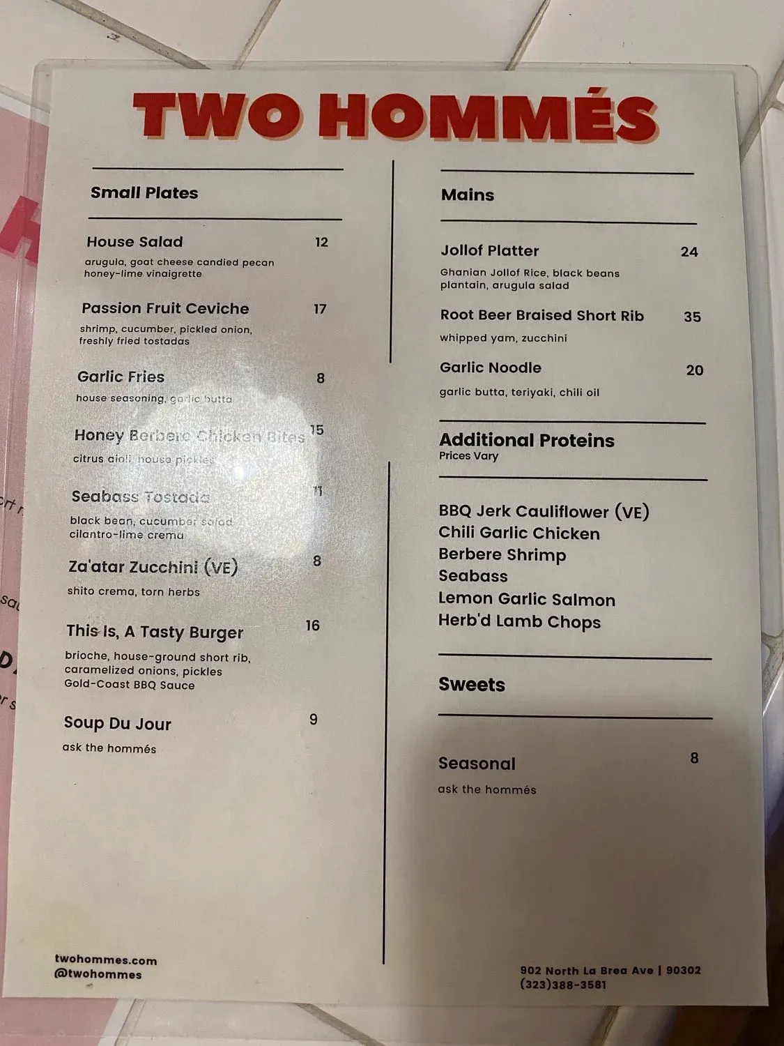 Menu 1