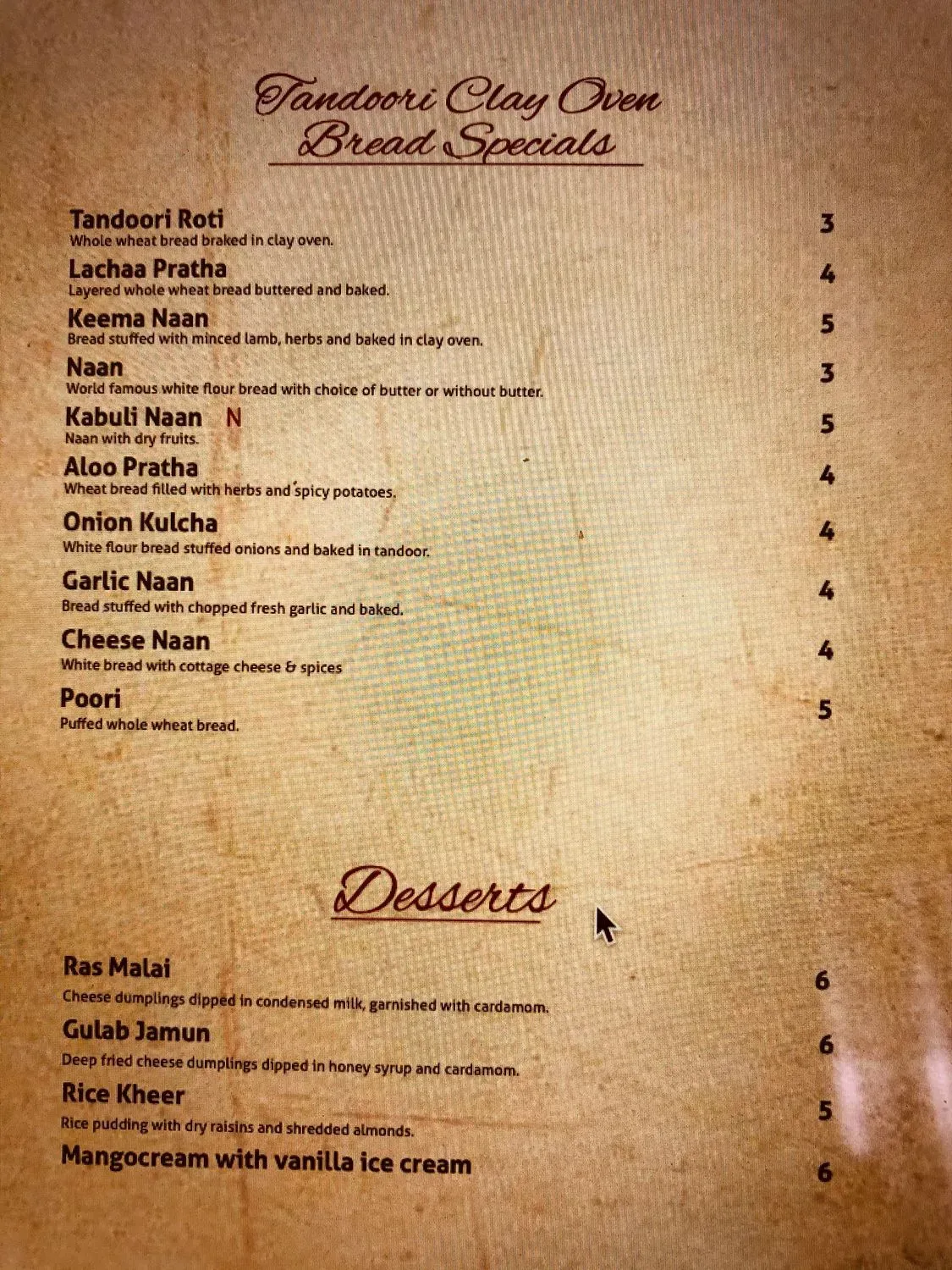 Menu 4