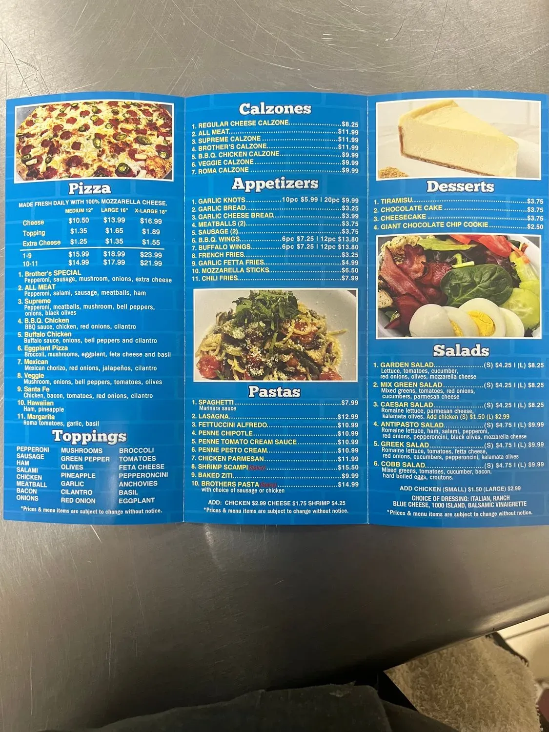 Menu 2