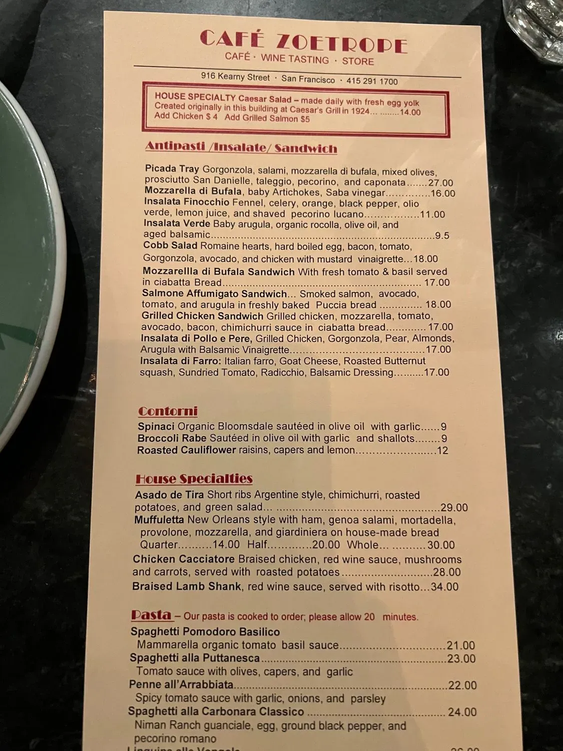 Menu 5