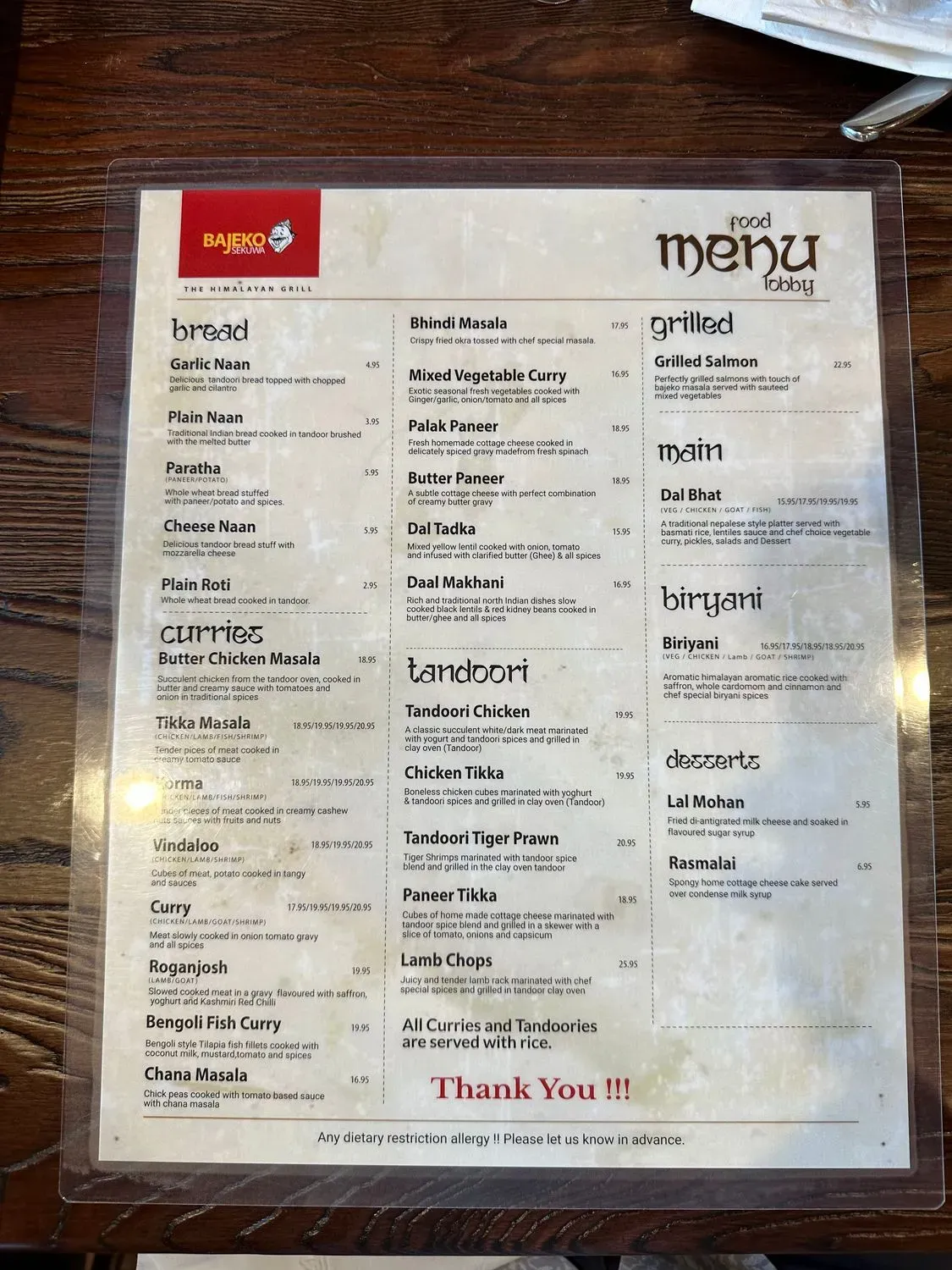 Menu 6