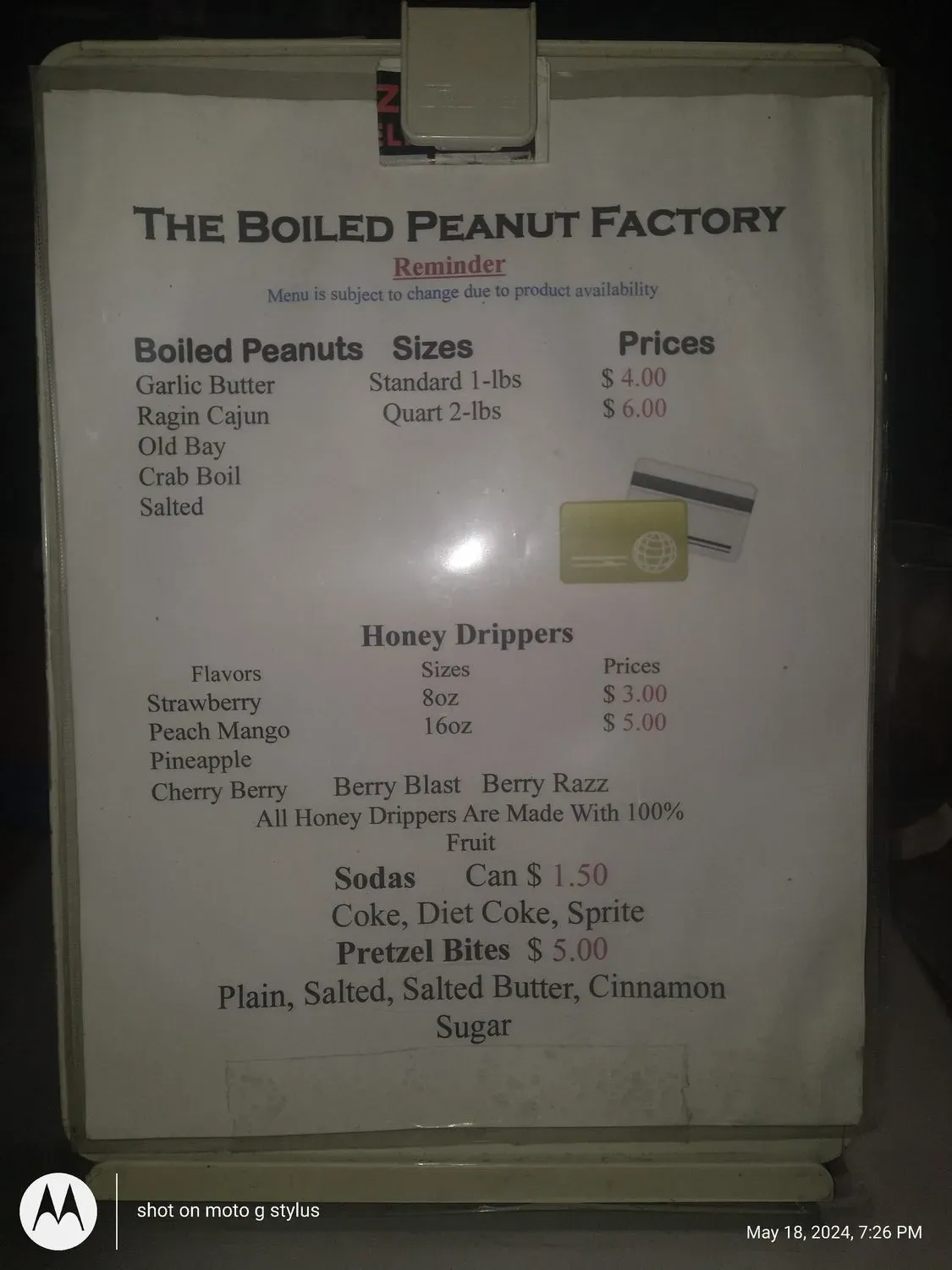 Menu 1