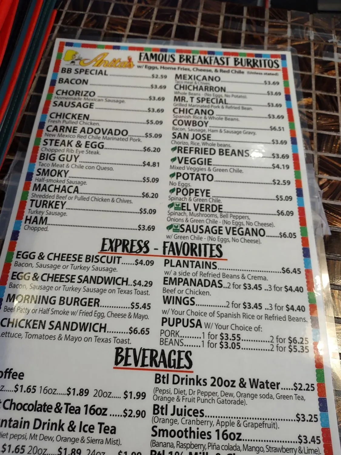 Menu 5