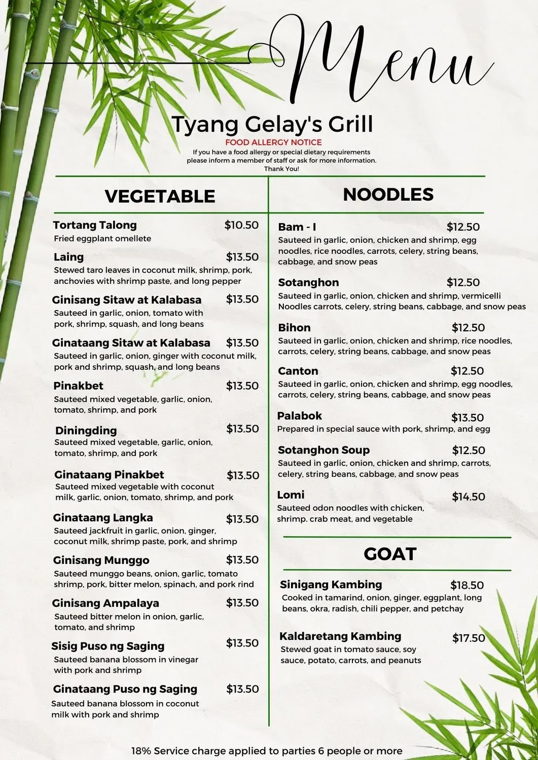 Menu 5