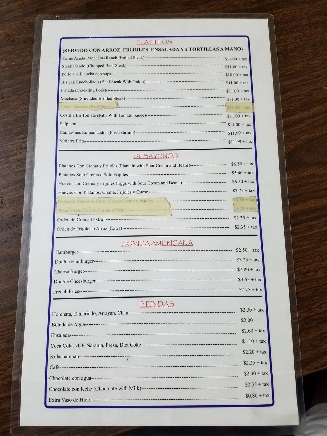 Menu 4