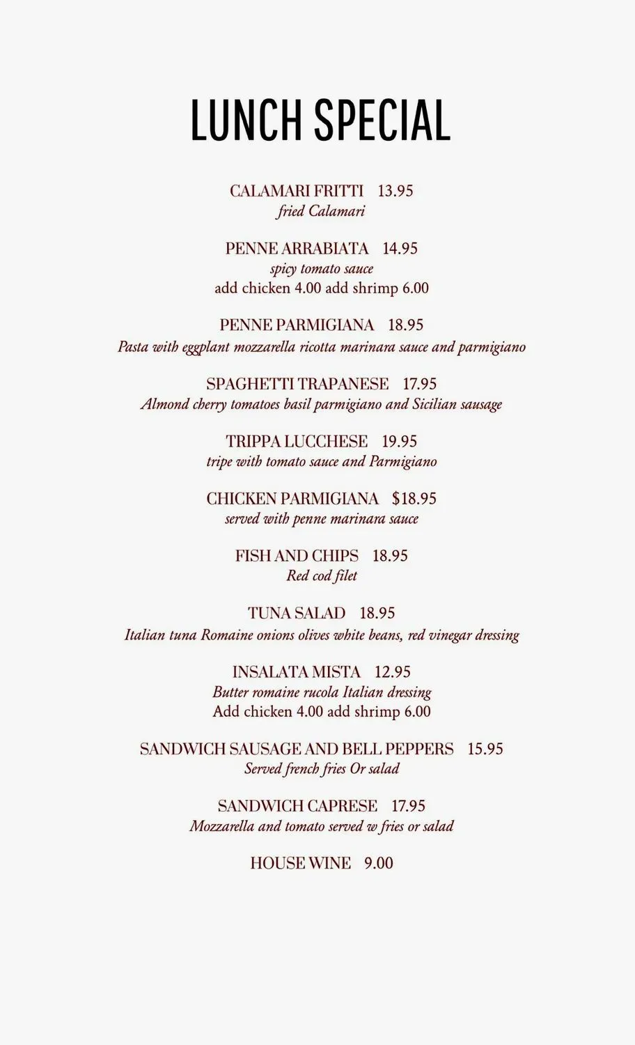 Menu 2