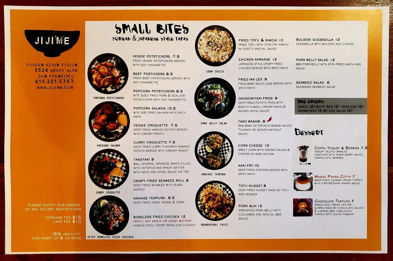 Menu 5