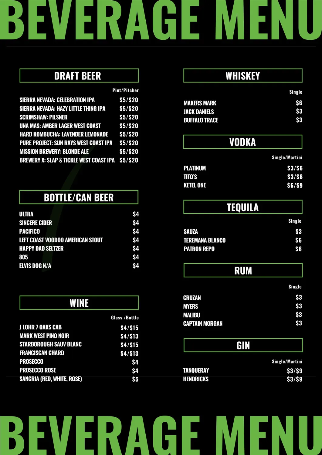 Menu 5