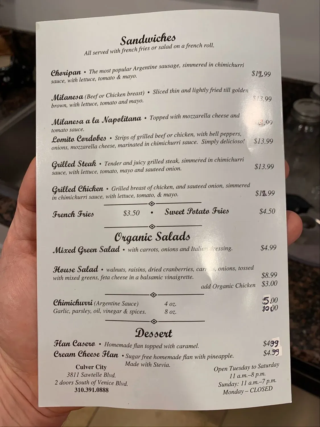 Menu 5