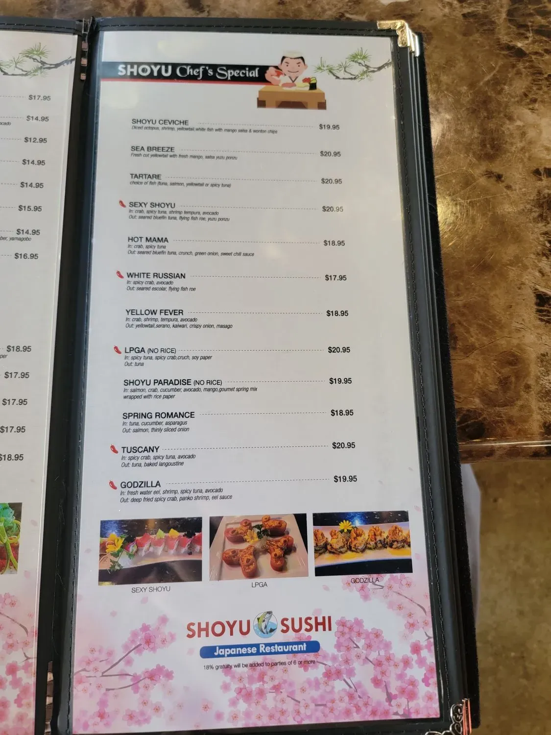 Menu 5