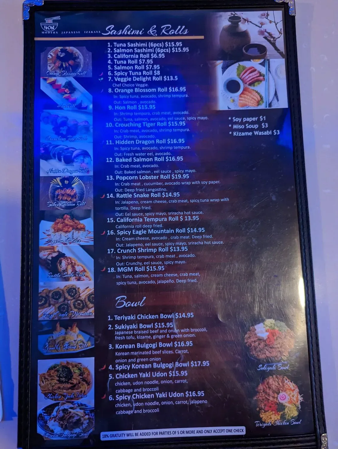 Menu 3