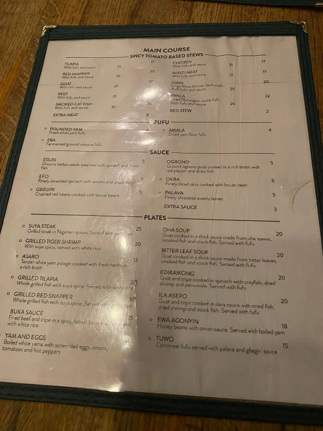 Menu 6