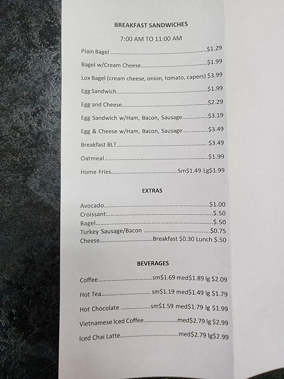 Menu 2