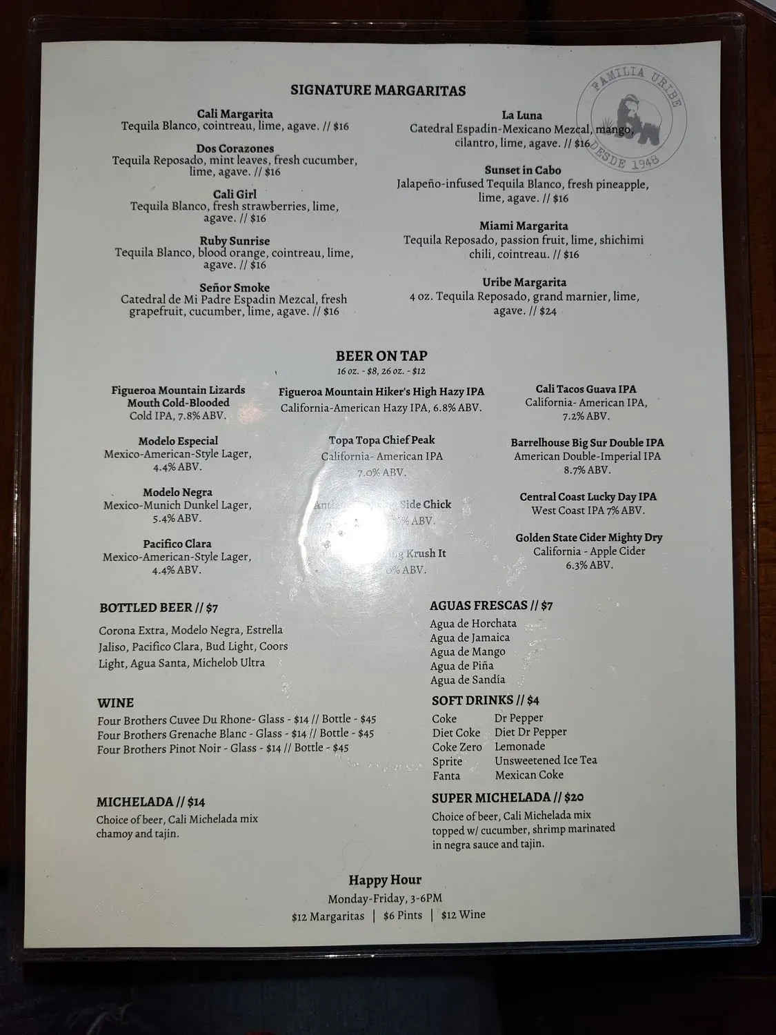 Menu 1