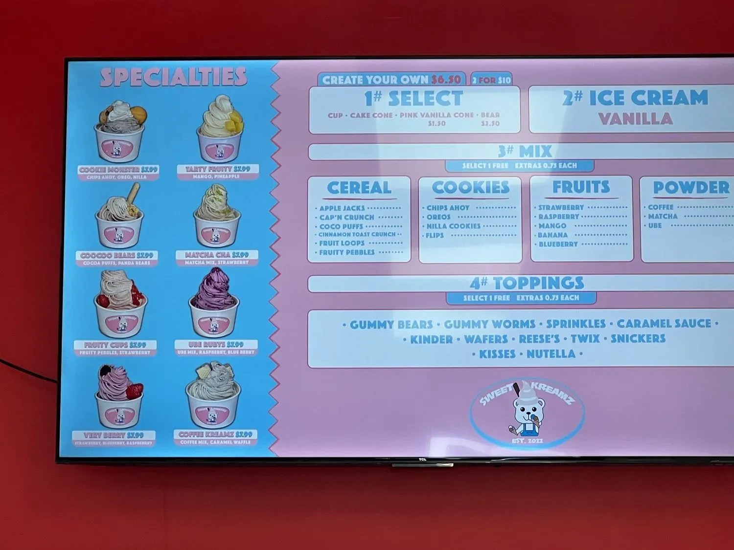 Menu 3