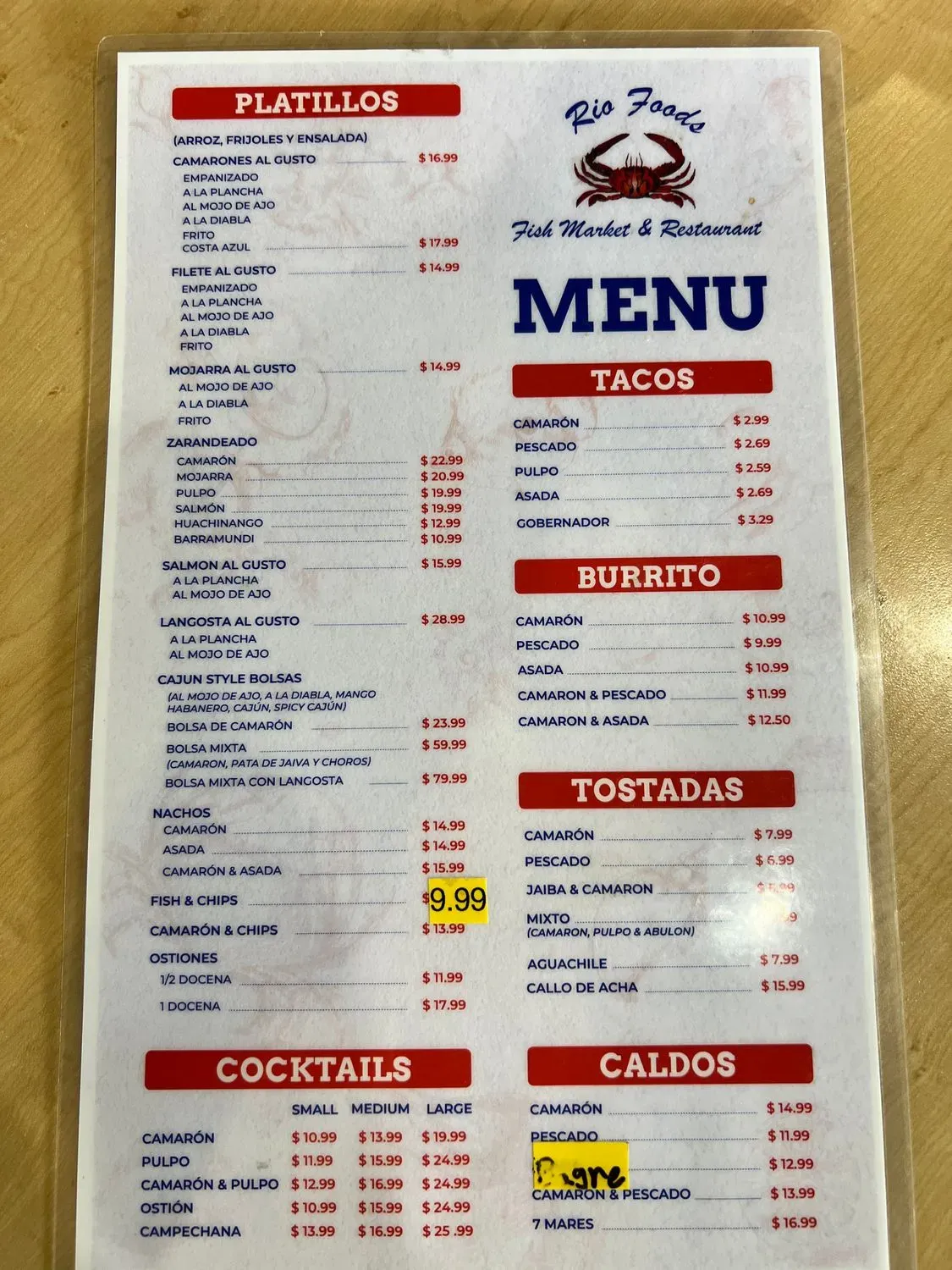 Menu 5